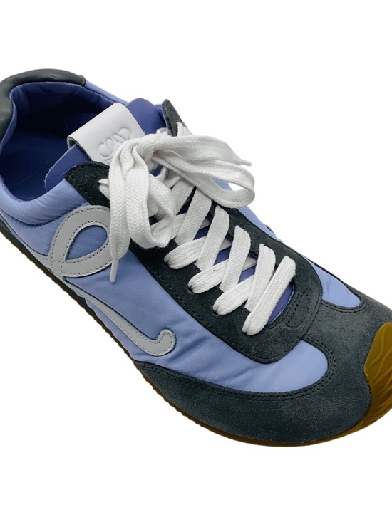 Loewe Shoes - LOEWE LIGHT PURPLE / WHITE / DARK GRAY BALLET RUNNER SUEDE AND NYLON SNEAKERS